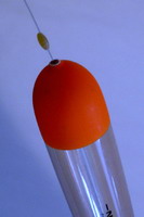 bobber stop rigged at the top of a drennan piker crystal slip float