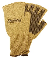 Sheffield wool gloves fingerless no dot