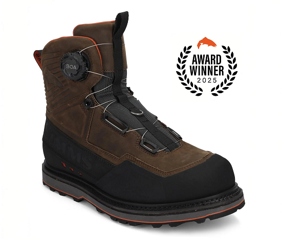 Simms G3 Guide Boa Boot Vibram Sole In Hickory