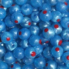blooddot sky blue pearl bead