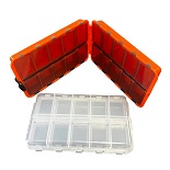 CAC 20 Compartment Bi-Fold Bead Box Organizer
