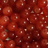 CAC glass bead blood orange
