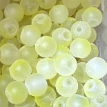 CAC Lime Light Glass Bead with glow in the dark feature