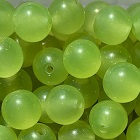 cac lime roe glass bead